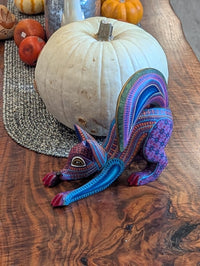 Alebrije Skunk Figurine | Hand-Carved & Hand Painted Mexican Folk Art from Oaxaca