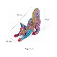 Alebrije Skunk Figurine | Hand-Carved & Hand Painted Mexican Folk Art from Oaxaca