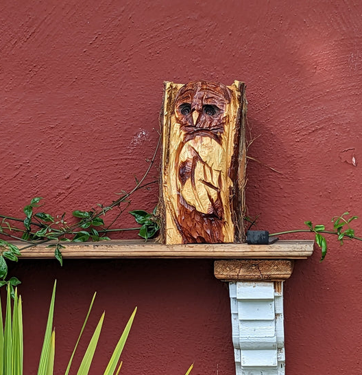 Barn Owl Garden Statue, Owl Wall Art, Barn Owl Decor, Chainsaw Art, Carved Owl Statue, Owl Decorations, Outdoor Garden Statue