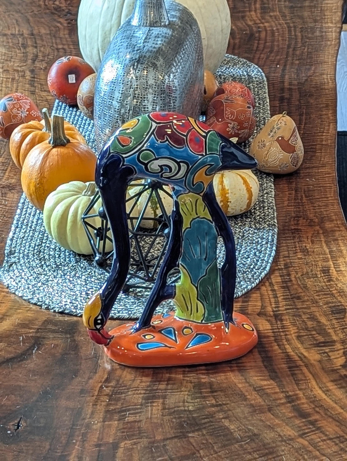 Blue Flamingo is Mexican Talavera Pottery, Home and Garden Decor from luv2brd.com