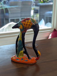 Blue Flamingo is Mexican Talavera Pottery, Home and Garden Decor from luv2brd.com
