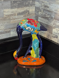Blue Flamingo is Mexican Talavera Pottery, Home and Garden Decor from luv2brd.com