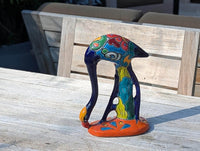 Blue Flamingo is Mexican Talavera Pottery, Home and Garden Decor from luv2brd.com