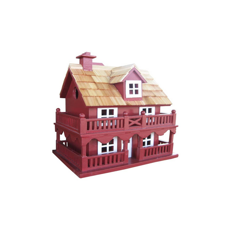 Novelty Cottage Birdhouse, Outdoor or Indoor Decor, Decorative Birdhouse Decor