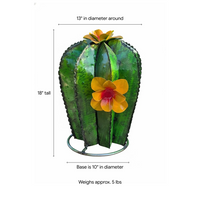 Garden Cactus Decor | Metal Mexican Yard Art