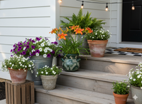 Captivating 10.5" Round Planter is a Talavera Ceramic Flower Pot | Handmade Pottery for Outdoor Garden Decor