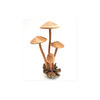 Hand Carved Large Wooden Mushroom, Garden Sculpture Outdoor Decor