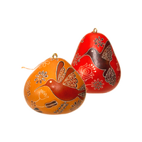 Hummingbird Doodle Gourd Ornament, Sold Individually, Home Decor Housewarming Gift for Her