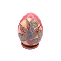 Hummingbird Luminary, Handmade Ceramic Home Decor & Shelf Decor from Nicaragua, Housewarming Gift