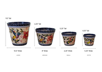 Hummingbird Planter Bundles | Hand-painted Mexican Ceramic Flower Pots