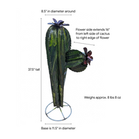 Metal Cactus Garden Decor & Mexican Yard Art
