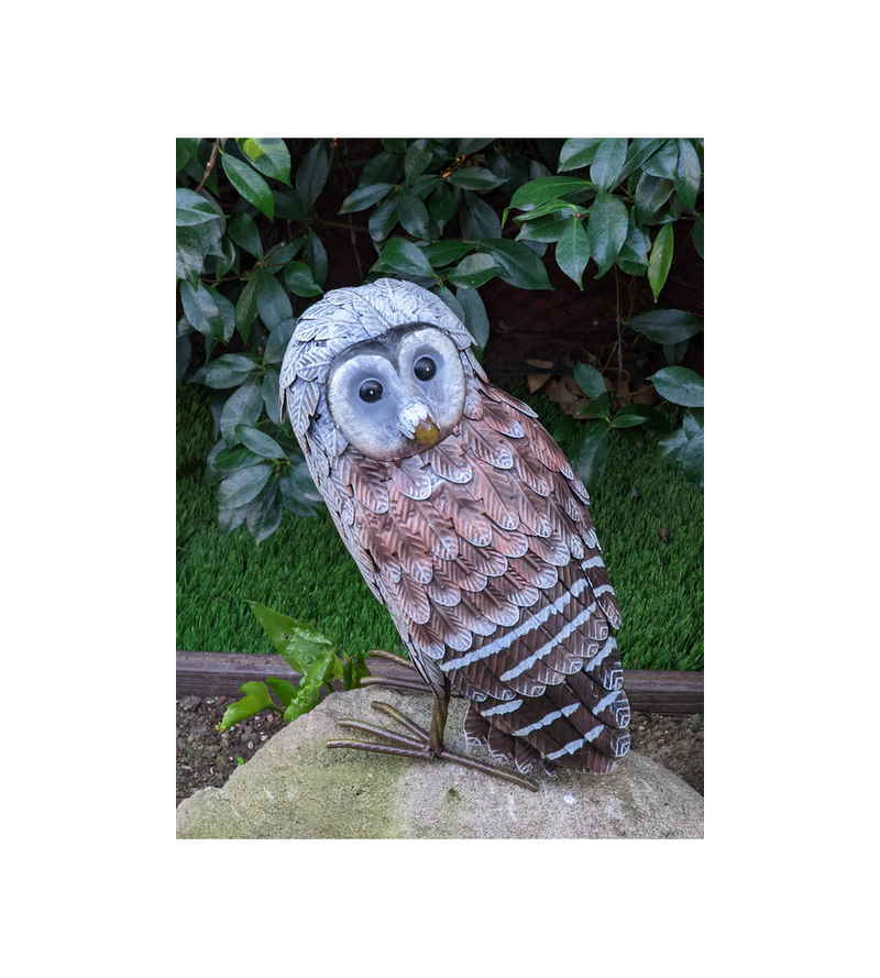 Metal Owl Statue, Owl Yard Art, Owl Home Decor, Owl Decoration for Home, Metal Owl Sculpture, Owl Figurine Home Decor