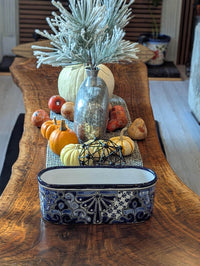 Oval Planter Talavera Pottery, Indoor or Outdoor Flower Pot, Ceramic Housewarming Gift