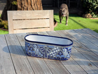 Oval Planter Talavera Pottery, Indoor or Outdoor Flower Pot, Ceramic Housewarming Gift