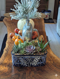 Oval Planter Talavera Pottery, Indoor or Outdoor Flower Pot, Ceramic Housewarming Gift