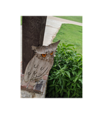 Owl Home Decor, Metal Owl Statue, Owl Decoration for Home, Metal Owl Yard Art, Metal Owl Sculpture, Owl Figurine Home Decor, White Owl