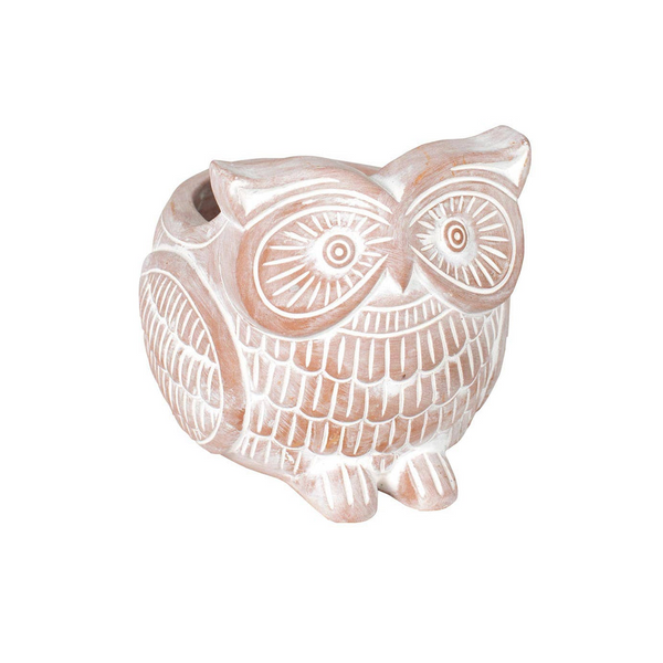 Owl Planter, Terracota Planter, Indoor Outdoor Planter, Terracota Pottery, Owl Decor