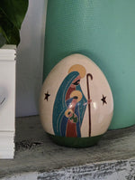 Holy Family Luminary, Handmade Ceramic Home Decor from Nicaragua, Housewarming Gift