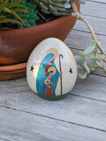 Holy Family Luminary, Handmade Ceramic Home Decor from Nicaragua, Housewarming Gift