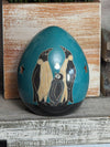 Emperor Penguin Family Luminary Home Decor  from Nicaragua, Ceramic Housewarming Gift for Her