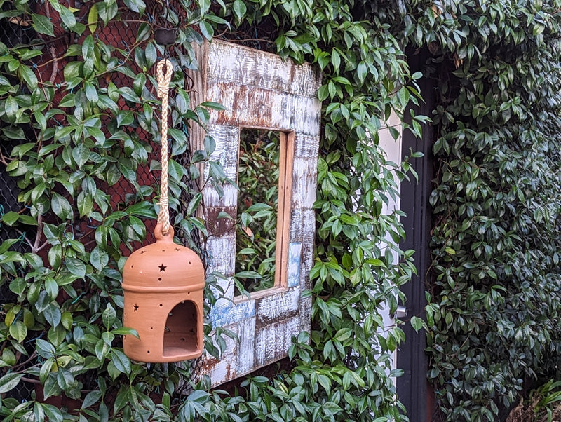 Traditional Ceramic Lantern, Outdoor Home Decor | 11-inch Terracotta from Nicaragua