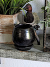 Naturally Smoked Mini Round Terra Cotta Planter Pot for Succulents, Small Plants