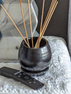 Naturally Smoked Mini Round Terra Cotta Planter Pot for Succulents, Small Plants