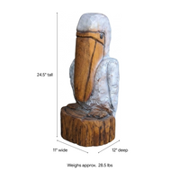 Pelican Garden Decoration is Handmade Outdoor Decor & Yard Art | Housewarming Gift for Porch or Patio Chainsaw Carved