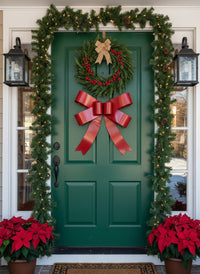 Metal Ribbon Home Decor & Christmas Yard Decoration | Seasonal Holiday Decor, Rustic Christmas Yard Art, Large Bow