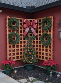 Metal Ribbon Home Decor & Christmas Yard Decoration | Seasonal Holiday Decor, Rustic Christmas Yard Art, Large Bow