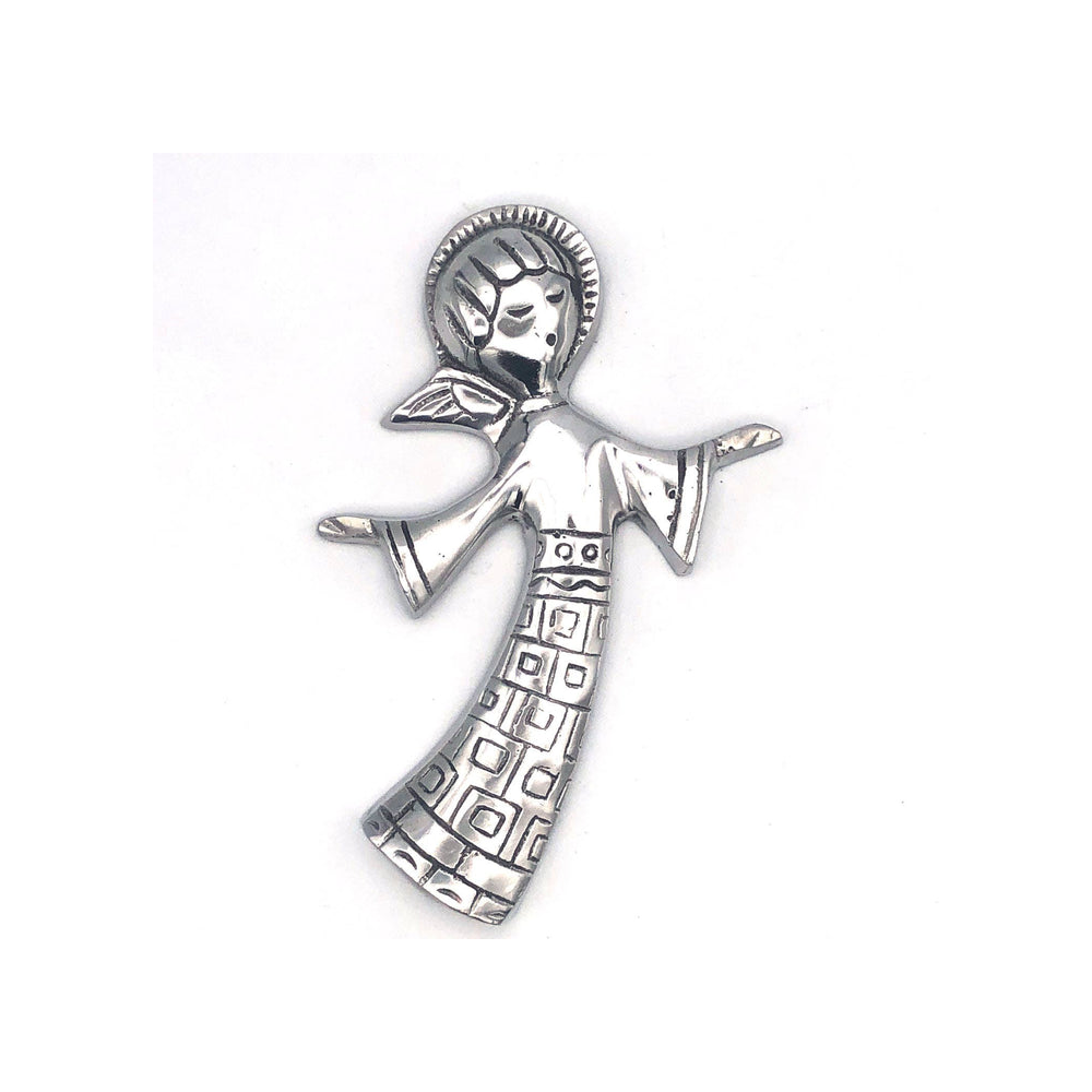Recycled Aluminum Flying Angel  Home Decor, Housewarming Gift for Her