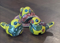 Talavera Birdie Home Decor | Ceramic Pottery Bird Statue & Small Bird Decor, Colorful Bird Art for Home, Yard or Garden Decor
