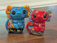 Talavera Axolotl Planter | Hand-Painted Mexican Pottery | Ceramic Flower Pot Garden Gift