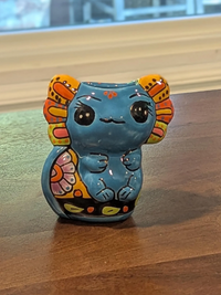Talavera Axolotl Planter | Hand-Painted Mexican Pottery | Ceramic Flower Pot Garden Gift