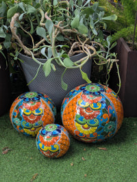 Spheres Garden Decor & Yard Art | Ceramic Talavera Pottery | Handmade in Mexico