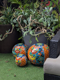 Spheres Garden Decor & Yard Art | Ceramic Talavera Pottery | Handmade in Mexico