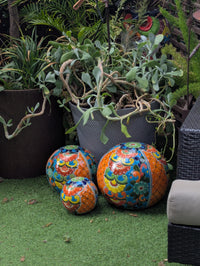 Spheres Garden Decor & Yard Art | Ceramic Talavera Pottery | Handmade in Mexico