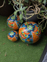 Spheres Garden Decor & Yard Art | Ceramic Talavera Pottery | Handmade in Mexico