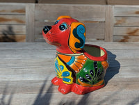 Talavera Dog Flower Pot for Outdoor Decor or Garden Decorations, Dog Lover Gift from luv2brd.com