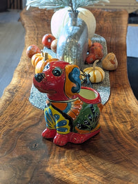 Talavera Dog Flower Pot for Outdoor Decor or Garden Decorations, Dog Lover Gift from luv2brd.com