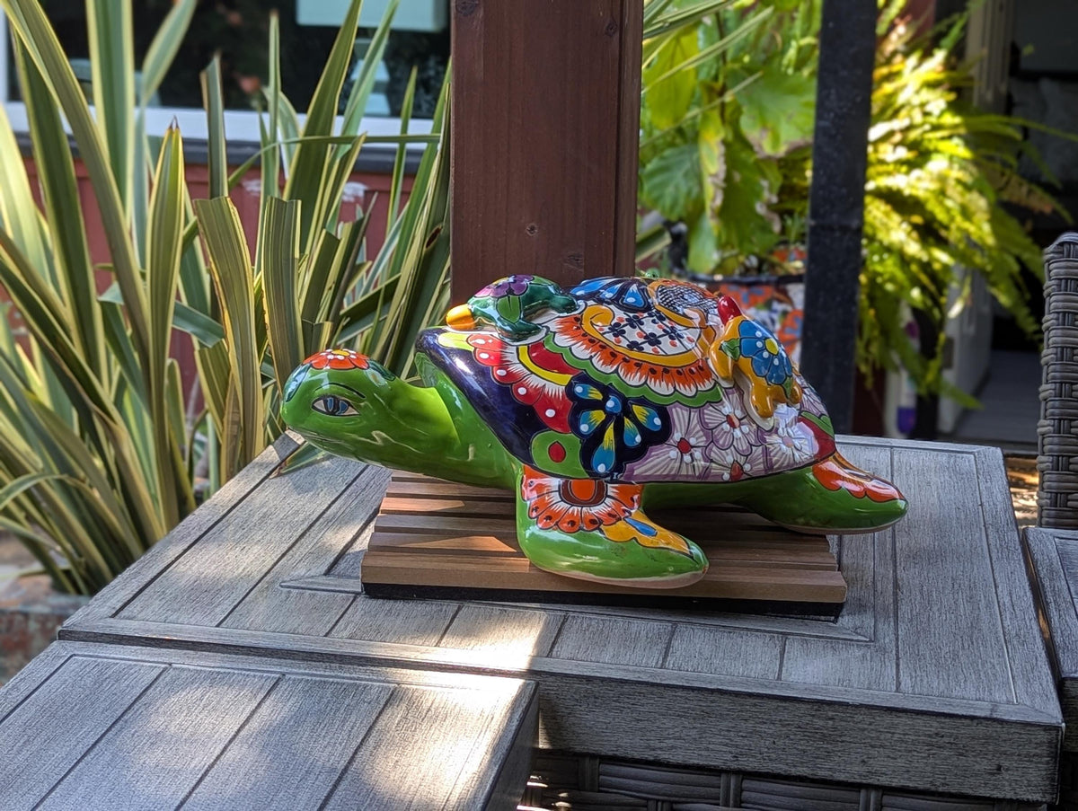 Talavera Turtle Decor | Handmade Mexican Pottery