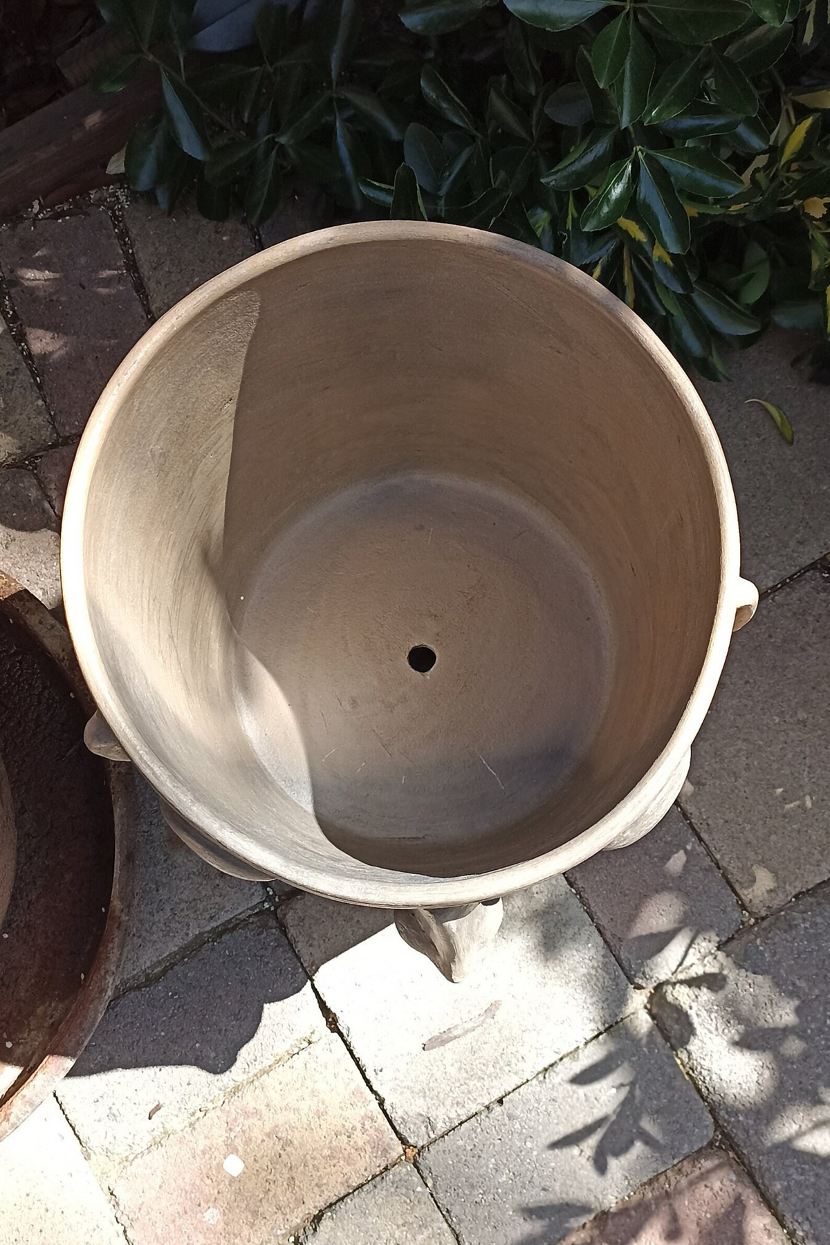 Big Face Planter & Whistler Flower Pot, Handmade Mexican Pottery of Atzompa Mexico, Indoor Outdoor Home Decor