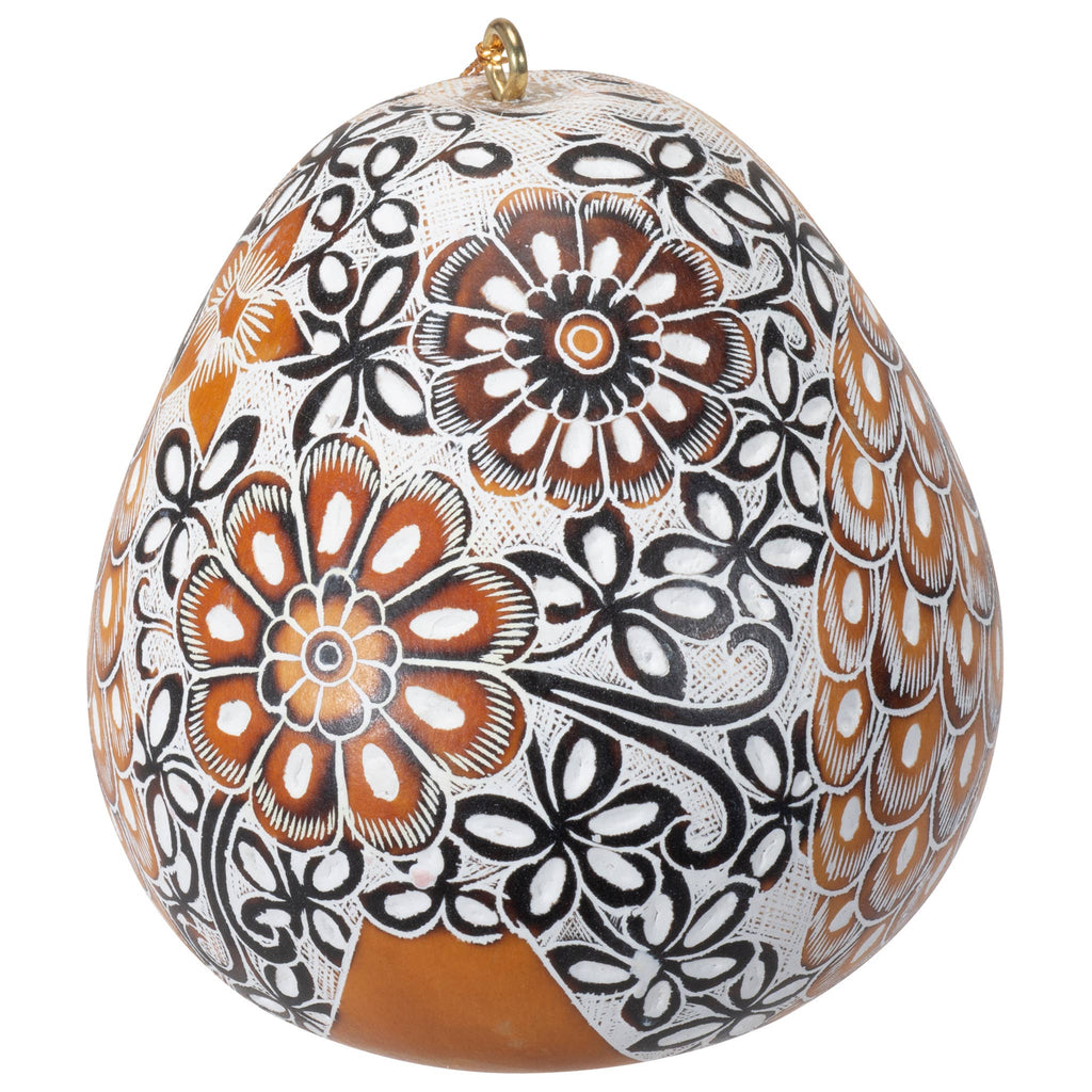 Snowy Owl Gourd Ornament, Handmade Fall Home Decor Housewarming Gift for Her
