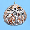 Snowy Owl Gourd Ornament, Handmade Fall Home Decor Housewarming Gift for Her