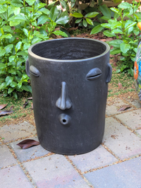 Pre-Order | Big Face Planter & Whistler Flower Pot, Handmade Mexican Pottery of Atzompa Mexico, Indoor Outdoor Home Decor, Pot Ships 10-1