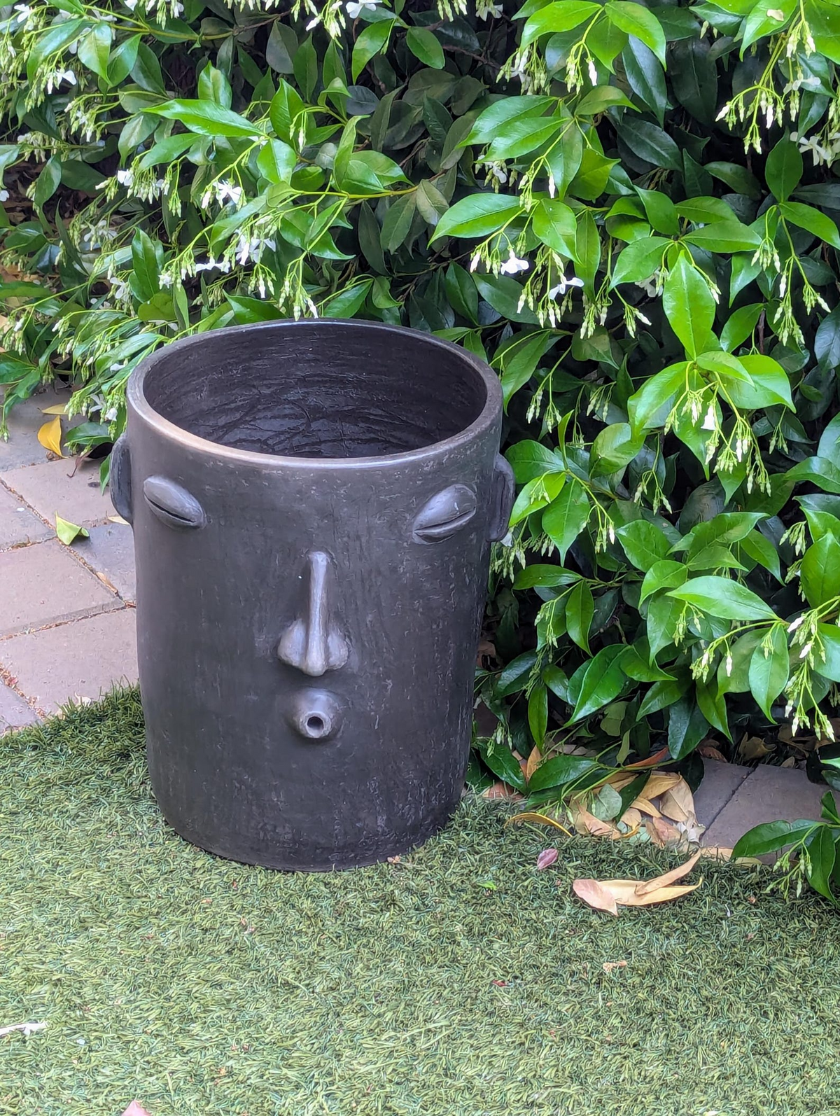 Pre-Order | Big Face Planter & Whistler Flower Pot, Handmade Mexican Pottery of Atzompa Mexico, Indoor Outdoor Home Decor, Pot Ships 10-1