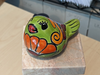 Talavera Birdie Home Decor | Ceramic Pottery Bird Statue & Small Bird Decor, Colorful Bird Art for Home, Yard or Garden Decor