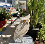 Bronze Owl Garden Decor & Metal Owl Statue, Outdoor Owl Decoration Yard Decor, Metal Owl Sculpture Home Decor Figurine
