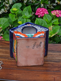 Ceramic Bird Feeder Talavera Pottery, Decorative Outdoor Hanging Feeder Station, Handmade Mexican Pottery Attract Wild Birds