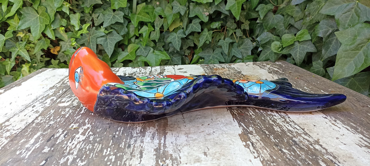 Ceramic Fish, Talavera Pottery, Handmade in Mexico, Fish Home Decor, Garden or Porch Decor, Yard Art, Unique Gift for Fish Lovers